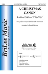 A Christmas Canon Two-Part choral sheet music cover